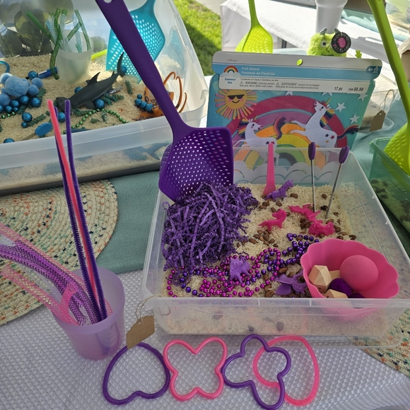 Sensory bins. I have about 13 available in various sizes. - Picture 9 of 15